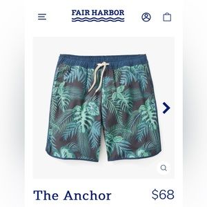 Men’s Fair Harbor Swim trunks, size L